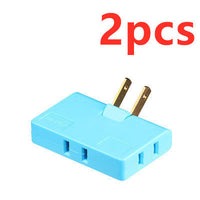 HKM-993555 Ultra-Thin US Plug Rotary Head Converter - Portable 1 to 3 Universal Outlet Adapter