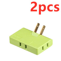 HKM-993555 Ultra-Thin US Plug Rotary Head Converter - Portable 1 to 3 Universal Outlet Adapter