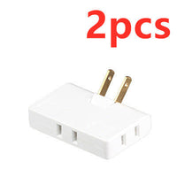 HKM-993555 Ultra-Thin US Plug Rotary Head Converter - Portable 1 to 3 Universal Outlet Adapter