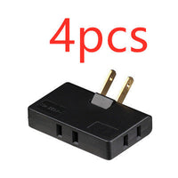 HKM-993555 Ultra-Thin US Plug Rotary Head Converter - Portable 1 to 3 Universal Outlet Adapter
