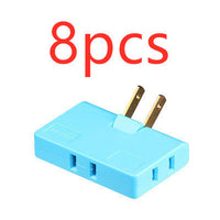 HKM-993555 Ultra-Thin US Plug Rotary Head Converter - Portable 1 to 3 Universal Outlet Adapter