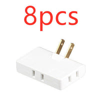 HKM-993555 Ultra-Thin US Plug Rotary Head Converter - Portable 1 to 3 Universal Outlet Adapter