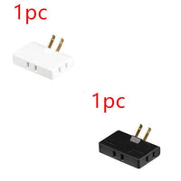 HKM-993555 Ultra-Thin US Plug Rotary Head Converter - Portable 1 to 3 Universal Outlet Adapter