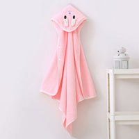 HKM-993619 Soft Coral Velvet Newborn Baby Quilt - Seasonal Use in White, Orange, Gray, Green, and Pink Bear Designs (80 x 80 cm)