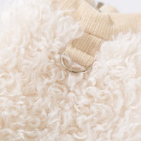 HKM-993683 Cozy Lamb Wool Vest with 3D Panda Patch for Small Pets