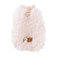 HKM-993683 Cozy Lamb Wool Vest with 3D Panda Patch for Small Pets