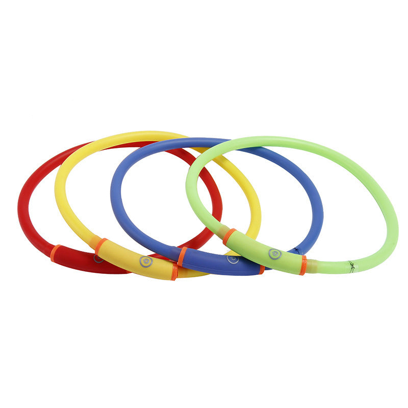 HKM-993747 Round Tube Waterproof LED Luminous Pet Dog Collar