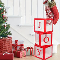 HKM-993811 Red Classic Christmas Balloon Box Set - 3 Pieces