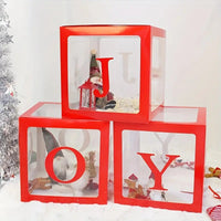HKM-993811 Red Classic Christmas Balloon Box Set - 3 Pieces