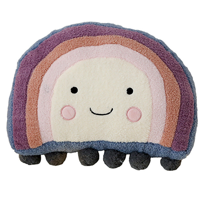 HKM-993875 Cute Cartoon Plush Cushion for Girls - Japanese and Korean Style Bedroom Sofa Pillow Made with Soft PP Cotton Filling