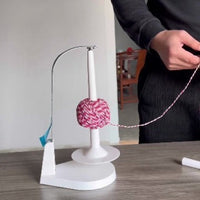 HKM-993875 Rotating Yarn Spindle Bracket with Magnet and Hand-woven Design - Easy Installation