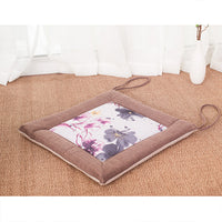 HKM-994003 Linen Strap Non-slip Chair Cushion 40x40cm for Living Room, Dining, and Outdoor Use