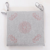 HKM-994003 Linen Strap Non-slip Chair Cushion 40x40cm for Living Room, Dining, and Outdoor Use