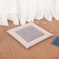 HKM-994003 Linen Strap Non-slip Chair Cushion 40x40cm for Living Room, Dining, and Outdoor Use