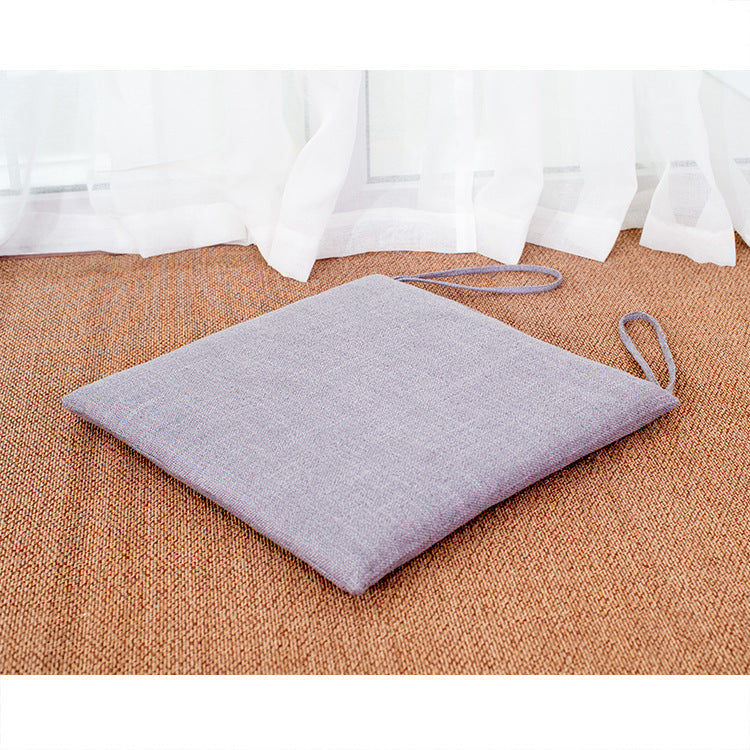 HKM-994003 Linen Strap Non-slip Chair Cushion 40x40cm for Living Room, Dining, and Outdoor Use