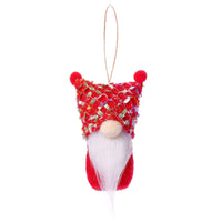 HKM-994003 Set of 5 Wool Christmas Faceless Old Man Plush Dolls for Holiday Decorations