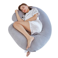 HKM-994323 Luxury Velvet Waist Support Pillow - 70x140cm in Various Colors