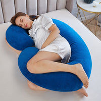 HKM-994323 Luxury Velvet Waist Support Pillow - 70x140cm in Various Colors