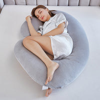 HKM-994323 Luxury Velvet Waist Support Pillow - 70x140cm in Various Colors