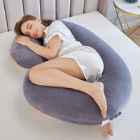 HKM-994323 Luxury Velvet Waist Support Pillow - 70x140cm in Various Colors