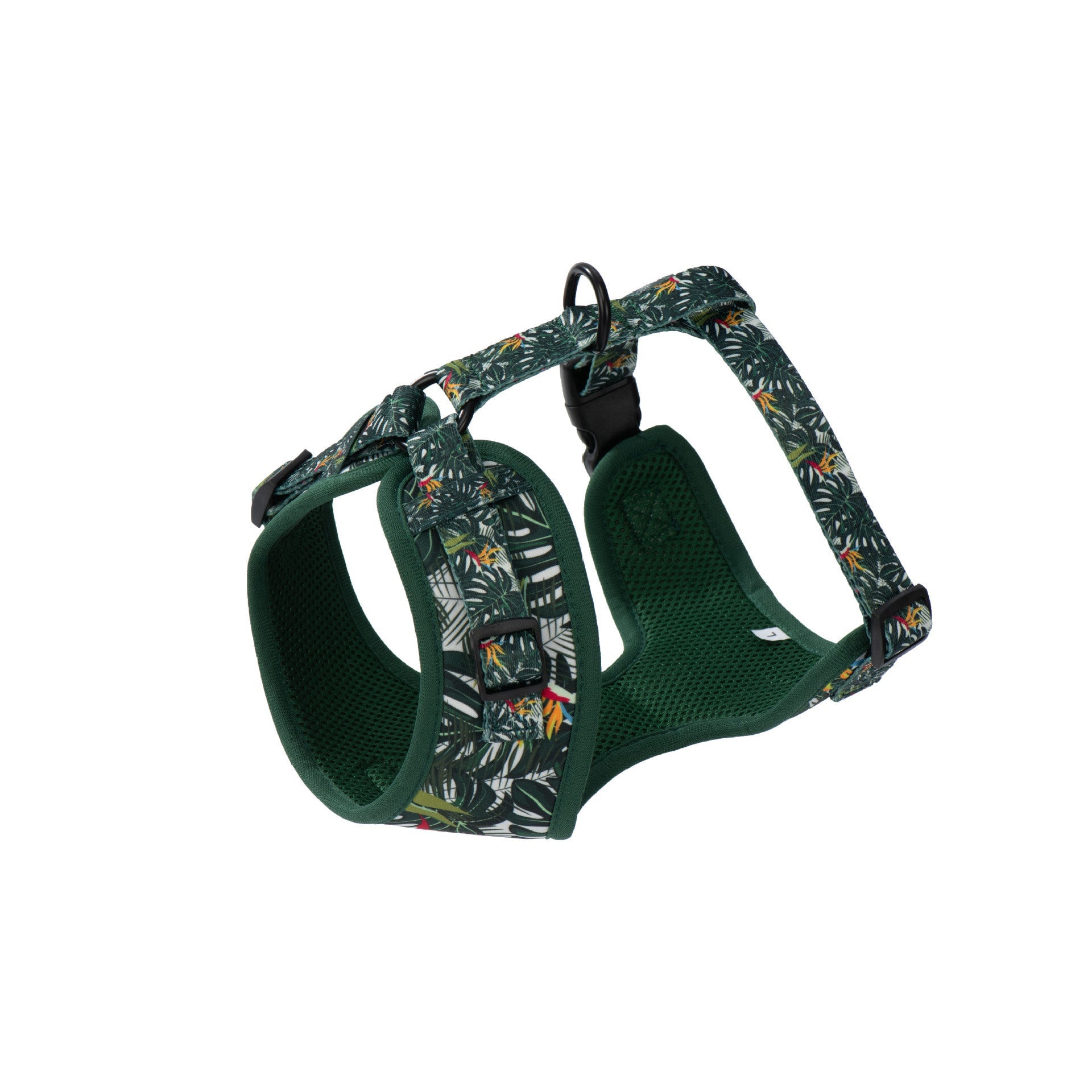 HKM-994387 Adjustable Pet Harness Set with Leash, Collar, Waste Bag, Bow Tie, and Triangle Scarf