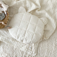 HKM-994515 Cartoon Pattern Pure Cotton Baby Pillow - Durable, Machine Washable, 27x30 CM
