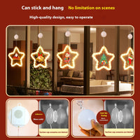 HKM-994963 Elegant LED Christmas Star Pendant Light for Holiday Window and Door Decoration