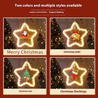 HKM-994963 Elegant LED Christmas Star Pendant Light for Holiday Window and Door Decoration