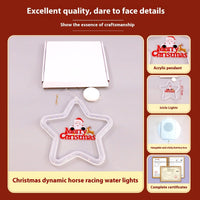HKM-994963 Elegant LED Christmas Star Pendant Light for Holiday Window and Door Decoration