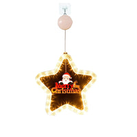 HKM-994963 Elegant LED Christmas Star Pendant Light for Holiday Window and Door Decoration