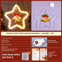 HKM-994963 Elegant LED Christmas Star Pendant Light for Holiday Window and Door Decoration