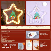 HKM-994963 Elegant LED Christmas Star Pendant Light for Holiday Window and Door Decoration