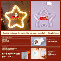 HKM-994963 Elegant LED Christmas Star Pendant Light for Holiday Window and Door Decoration