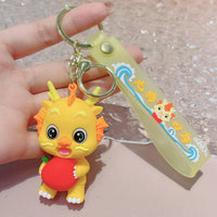 HKM-995027 Cartoon Dragon Key Chain for New Year - Kawaii Design, Perfect for Kids and Adults