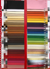HKM-995027 Lychee Pattern PVC Leather Fabric for Furniture, Bags, Shoes, and More - Variety of Colors Available