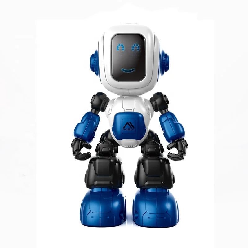 HKM-995155 Battery Operated Humanoid Robot Toy for Kids with Sound, Educational Diecast Model, Ages 2-7