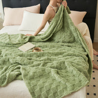 HKM-995347 Four Seasons Multifunctional Soft Polyester Fiber Blanket in Various Sizes and Colors