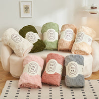 HKM-995347 Four Seasons Multifunctional Soft Polyester Fiber Blanket in Various Sizes and Colors
