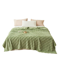HKM-995347 Four Seasons Multifunctional Soft Polyester Fiber Blanket in Various Sizes and Colors