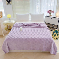 HKM-995347 Four Seasons Multifunctional Soft Polyester Fiber Blanket in Various Sizes and Colors