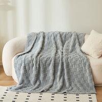HKM-995347 Four Seasons Multifunctional Soft Polyester Fiber Blanket in Various Sizes and Colors