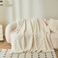HKM-995347 Four Seasons Multifunctional Soft Polyester Fiber Blanket in Various Sizes and Colors