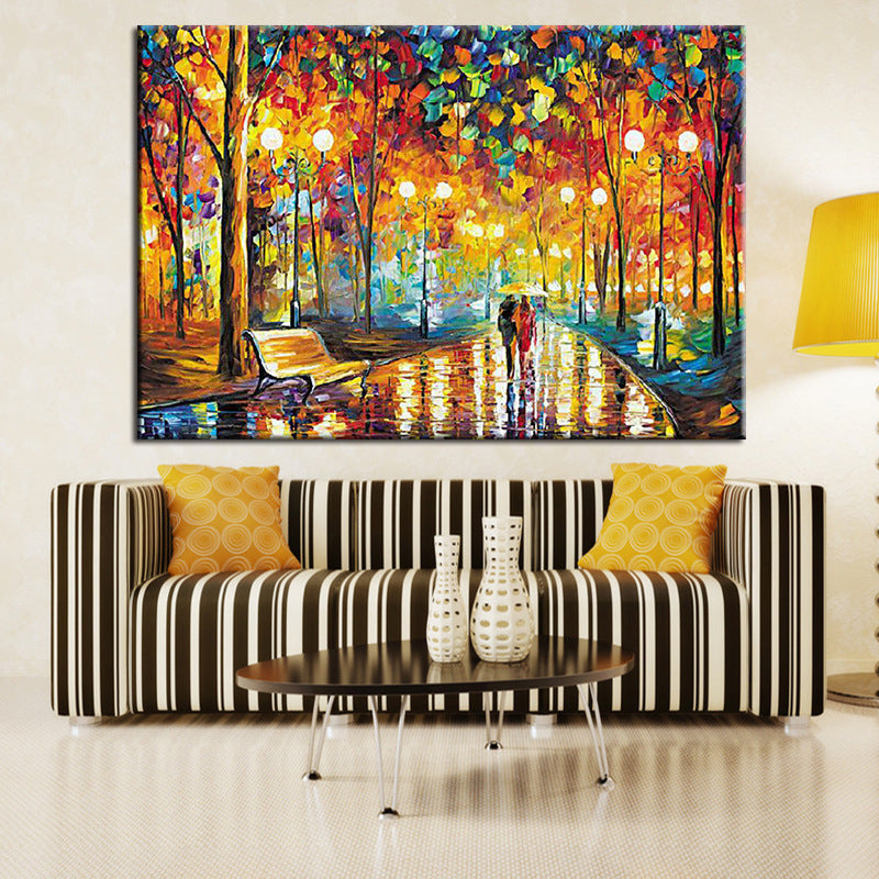 HKM-995347 Night Walk 5D Diamond Painting Kit - Full Square Drill for DIY Home Decoration