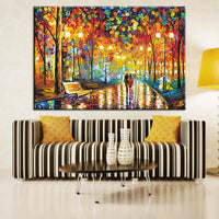 HKM-995347 Night Walk 5D Diamond Painting Kit - Full Square Drill for DIY Home Decoration