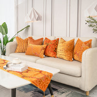 HKM-995411 Luxury Jacquard Velvet Pillowcase in Various Sizes - Soft Polyester for Living Room, Bedroom, Office