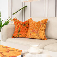 HKM-995411 Luxury Jacquard Velvet Pillowcase in Various Sizes - Soft Polyester for Living Room, Bedroom, Office