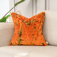 HKM-995411 Luxury Jacquard Velvet Pillowcase in Various Sizes - Soft Polyester for Living Room, Bedroom, Office