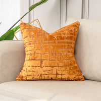HKM-995411 Luxury Jacquard Velvet Pillowcase in Various Sizes - Soft Polyester for Living Room, Bedroom, Office