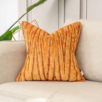 HKM-995411 Luxury Jacquard Velvet Pillowcase in Various Sizes - Soft Polyester for Living Room, Bedroom, Office