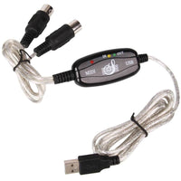 HKM-995539 USB MIDI Interface Cable Converter for Easy Keyboard Connection to Computer
